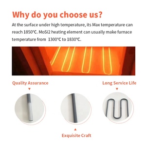 Éléments chauffants électriques personnalisés en MoSi2, type W, résistance chauffante en MoSi2 1850 pour prothèse dentaire en céramique - Product Image 5