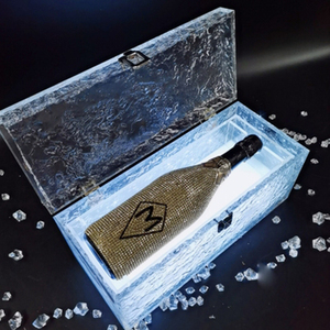 Individuell Bedruckte LED-Acryl-Weinbox |   Beleuchtete Einzel-Weinflaschen-Vitrine für Bar- und Nachtclub-<span class=keywords><strong>Promotion</strong></span> - Product Image 5