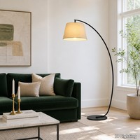 Lampadaire moderne en forme d'arc pour salon, chambre, coin lecture, bureau, hôtel
