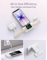 RORRY PalmGo Chargeur sans fil magnétique 2-en-1 portable 10000mAh PD 22.5W Charge rapide Mini Power Bank avec USB C intégré