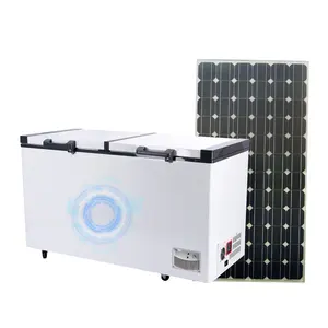 500Litre Continuous Solar Ice Cream Freezer BD/BC-508 double door big capacity powered by solar energy dc 12 freezer