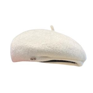 Béret épais en feutre de laine vintage français personnalisé pour femmes automne hiver bonnets élégants chapeau d'artiste - Product Image 1