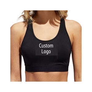 บราเล่นโยคะสำหรับผู้หญิง,เสื้อชั้นในเซ็กซี่แบบใสมีแผ่นรองถอดออกได้โลโก้แบบกำหนดเอง - Product Image 1