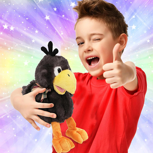 Nuovo Peluche Creativo Super Morbido a Forma di Corvo Seduto, Simpatico Uccello <span class=keywords><strong>Nero</strong></span> Selvatico Imbottito, Adorabile Regalo per Bambini <span class=keywords><strong>e</strong></span> Bambine - Product Image 3