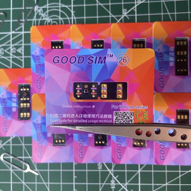 Good Sim V60.61with Esim TMSI IMSI ICCID Mode for Iphone6s to 14promax