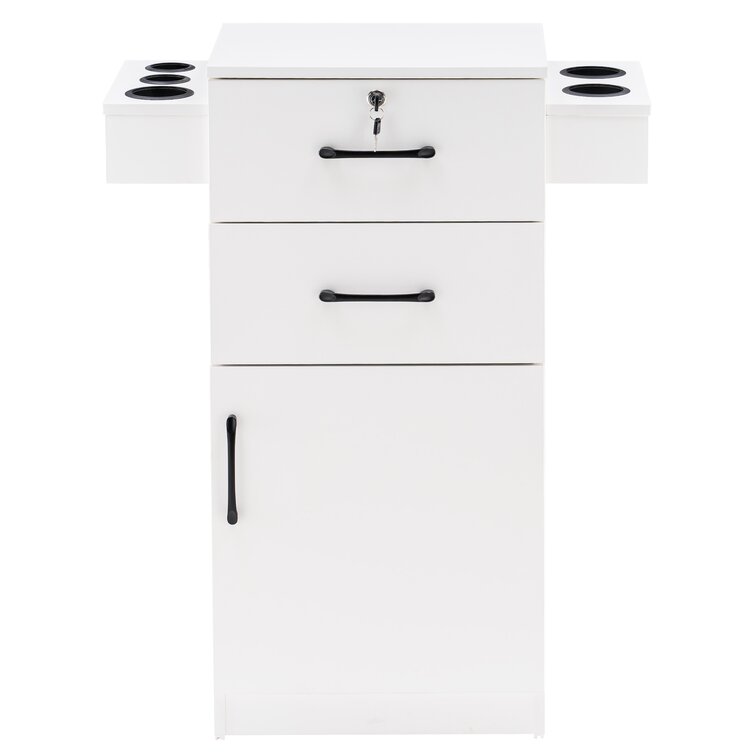 Лидер продаж на Amazon, 2 деревянных запираемых ящика, 5 различных размеров, шкафчик для салонов красоты