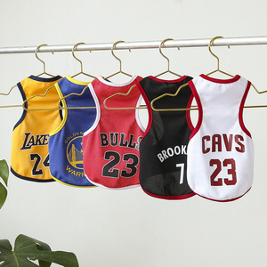 Chaleco de baloncesto para mascotas, ropa deportiva transpirable de verano para perros, gatos, tamaño pequeño y mediano - Product Image 1