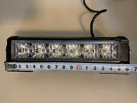 DC12V Eisblaue LED-Warnleuchten Motorrad-Blinklicht ION-Spiegel Geteilter Blinker Auto Fahrzeug Bernstein Rot Weiß Stroboskop-Licht