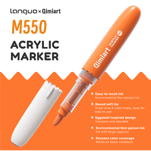Ensemble de 48 marqueurs de peinture acrylique liquide professionnels en forme d'œuf pour artistes, enfants, <span class=keywords><strong>dessin</strong></span>, stylos de coloriage permanents - Product Image 6