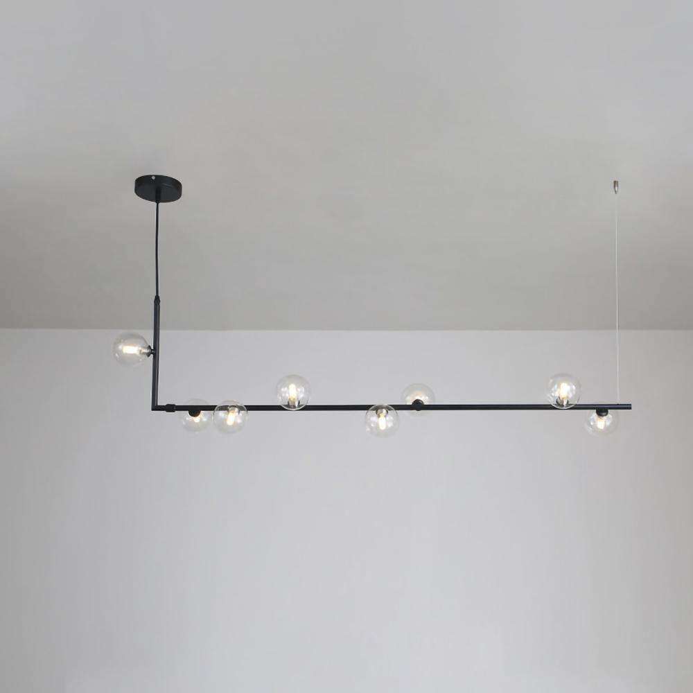 Noir / 8 lumières taille : L 120cm x H 150cm