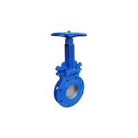 Vanne à guillotine électrique et hydraulique en acier moulé, acier au carbone pour applications générales dans les industries de l'eau, du gaz et du pétrole