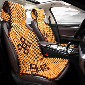 Cuentas de madera Fundas de asiento de coche Diseño Precio de fábrica Cojín de asiento de refrigeración de coche - Product Image 4
