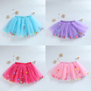 Falda Tutú de Tul Suave para Bebés Niñas, Disfraz de Princesa <span class=keywords><strong>con</strong></span> <span class=keywords><strong>Pompones</strong></span> para Fiesta de Cumpleaños - Product Image 6