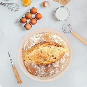 Proofing Basket Bread <b>Set</b> Sourdough Starter <b>Set</b> - Includes 2 Bread Proofing Baskets Bread <b>Baking</b> Accessories Complete <b>Set</b> for - Product Image 6