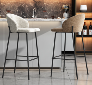 <span class=keywords><strong>Mesa</strong></span> de <span class=keywords><strong>Bar</strong></span> y silla ligera de lujo, mueble nórdico moderno con respaldo simple, combinación de barra de mármol - Product Image 3