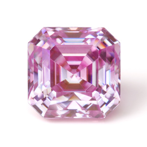 Pierre de Moissanite colorée taille Ascher en feuille d'or, clarté VVS1, excellente taille pour la fabrication de bijoux, toutes tailles en stock - Product Image 3
