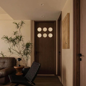 Porte Fantôme en Bois Massif Vintage Rail <span class=keywords><strong>Invisible</strong></span> Glissière Dissimulée Design Style Moderne Imperméable pour l'Application de la Chambre Intérieure - Product Image 5