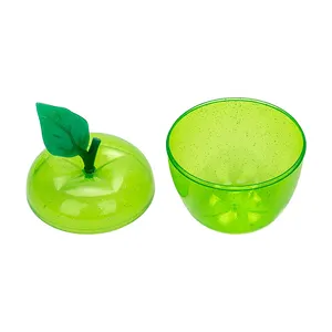 Büyük yeşil elma konteyner şeker oyuncak hediye dolum konteynerler kavanoz için parti düğün noel süslemeleri
