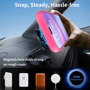 כיסוי טלפון TPU+PC בעיצוב יוקרתי עם מעמד מגנטי לטעינה אלחוטית, מעמד רצועה נשלף, מתאים לדגמי 17 פרו מקס, 16, 15, 14, 13. - Product Image 3