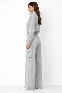 Chándal Impermeable de Cuello Alto y Corte Holgado con Diseño de Cordón Ajustable — Cómodo - Product Image 2
