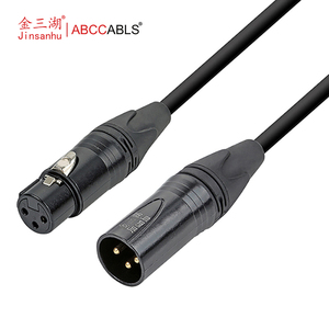 <span class=keywords><strong>Cable</strong></span> de Micrófono Balanceado <span class=keywords><strong>XLR</strong></span> Macho a Hembra de 3 Pines Personalizado ABCCABLS, Conector <span class=keywords><strong>XLR</strong></span> - Product Image 1