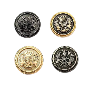 Uniforms Gold <strong>Button</strong> Fancy Embossed Design <strong>Metal</strong> Sewing Garment Accessory Gold Shank Brass Shirt <strong>Button</strong> - Product Image 1