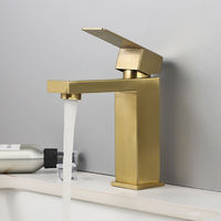 Robinet de lavabo électrique en laiton à poser sur le comptoir, finition chromée, mitigeur eau chaude et froide avec design cascade