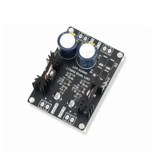 2-Channel LT3042 Low Noise Linear Regulator Power Supply AC/DC TO 1.2V 2.5V 3.3V 5V 9V 12V 15V Output FOR RF Audio Decoder DAC