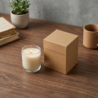 Boîtes rigides en papier écologique avec revêtement UV, emballage durable pour bougies et boîte cadeau pour bougies d'aromathérapie