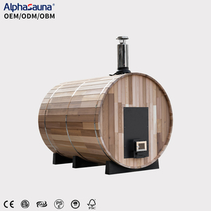Sauna <span class=keywords><strong>de</strong></span> Barril Económica para 6 Personas, Nueva, <span class=keywords><strong>de</strong></span> <span class=keywords><strong>Madera</strong></span> <span class=keywords><strong>de</strong></span> Cedro Rojo Canadiense Puro, Sauna Exterior con Estufa <span class=keywords><strong>de</strong></span> Leña <span class=keywords><strong>y</strong></span> Ducha - Product Image 2