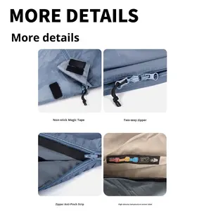 Sac de couchage de voyage ultra-léger pour adultes en nylon anti-saleté pour la randonnée, le camping, le printemps, l'<span class=keywords><strong>été</strong></span>, l'automne et l'hiver - Product Image 4