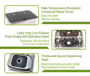 <span class=keywords><strong>Prix</strong></span> pas cher 14.37 "rond en acier inoxydable 304 RV évier de cuisine bol unique évier de préparation de barre profonde pour RV <span class=keywords><strong>caravane</strong></span> camping-car Yacht <span class=keywords><strong>bateau</strong></span> - Product Image 6