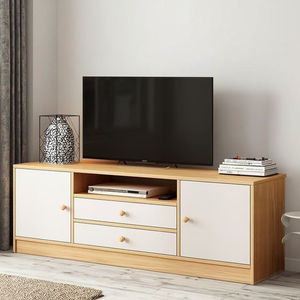 Eenvoudig Luxe Klassiek Design Meubilair Houten Eiken/Grijs + Wit Tv-Kast Van Woonkamer Slaapkamer Met Verdelers En Laden - Product Image 1