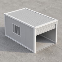 Garage modulaire à faible coût, abri de voiture préfabriqué détachable avec porte à enroulement pour stationnement temporaire