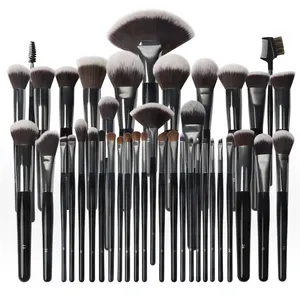 Goede Prijs 40Pcs Make Up Borstels Volledige Professionele Synthetische Groothandel Natuurlijke Haar Cosmetische Hoge Kwaliteit Zwarte Make-Up Borstel Set