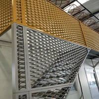 Panel de Malla Metálica Expandida de Acero Galvanizado o Acero Inoxidable, Lámina de Malla de Alambre para Techo