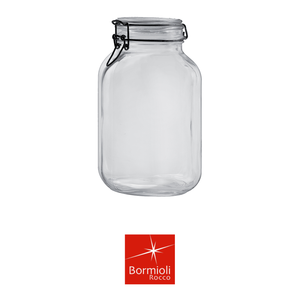 Pot en verre Fido, 3 L, Ø 14 cm, H 24 cm, avec couvercle hermétique, Bormioli Rocco - Product Image 4