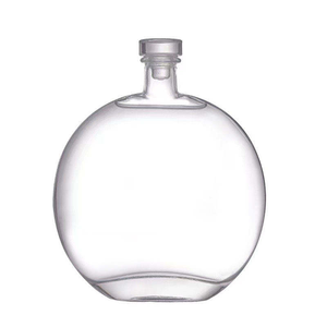Bouteilles de spiritueux en verre cristal de couleur personnalisée, forme plate, 200ml/500ml, scellées au bouchon, pour vin, vodka, <span class=keywords><strong>tequila</strong></span>, brandy, spiritueux énergisants - Vente en gros - Product Image 5