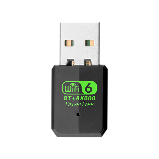 AX600 for BT5.4 Wi-Fi6 USB WiFi Adapter 2-in-1 Internal Dongle Dual Band 2.4GHz & 5.8GHz AIC8800M40B Driver-Free