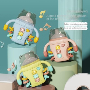 Bébé Biberon Apaisant <span class=keywords><strong>Hochet</strong></span> Ronger Morsure Jouet Plastique Souple 2-4 Ans Puzzle Éducation Précoce Musicale - Product Image 1