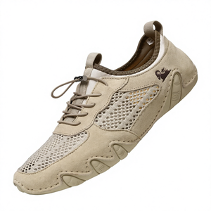 Baskets décontractées pour hommes, grande taille, tige en microfibre extensible, respirantes, fermeture élastique, semelle extérieure en caoutchouc, été - Product Image 3