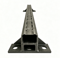 Poutre transversale en acier de grande taille et haute résistance |   Structure soudée extra-large usinée par CNC pour équipements minières et de construction OEM