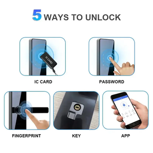 Serrure numérique intelligente Tuya App avec clavier biométrique, empreinte digitale, alliage d'aluminium, Cloud et Wi-Fi pour portes en bois/acier, qualité supérieure - Product Image 3