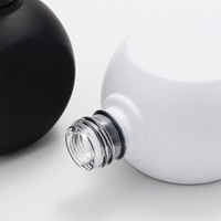 Botol Kaca Anti Cahaya Warna Hitam Doff untuk Cat Kuku dengan Kuas, Botol Isi Ulang Gel Kosong untuk Pencampuran