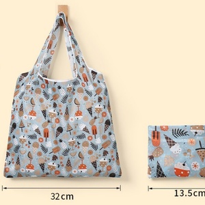 Sac de courses pliable en polyester de haute qualité avec logo personnalisé, écologique, réutilisable, directement de l'usine - Product Image 2