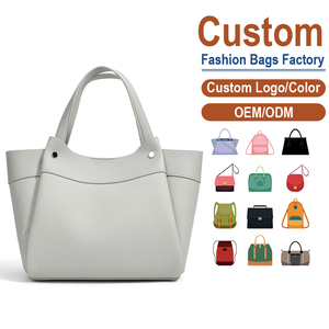 Full-Grain Leather Retro Tote Handbag, Dual Handles, OEM/ODM Custom Factory, Women's <b>Large</b> Capacity <b>Purse</b> - Product Image 1