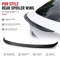 Aileron de coffre arrière universel en fibre de carbone de haute qualité, style bec de canard, noir brillant, pour berline Model Y 2025+, vente en gros