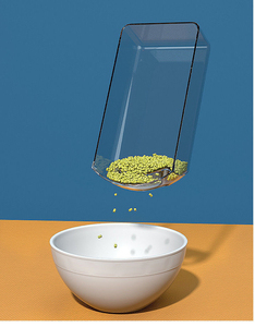 Hộ Gia Đình Ẩm Ướt Ngũ Cốc Khô Chân Không Gạo Lưu Trữ Container 25Kg Xoay Dispenser 6 Lưới Gạo Xô Cho Nhà Bếp Lưu Trữ - Product Image 5