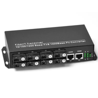Convertisseur de média fibre optique SFP 8 ports Gigabit 2x1000 Mbps POE RJ-45 Ethernet
