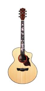 Guitare acoustique ST.BOUL SY-95C, table en épicéa massif, dos et éclisses en bois, qualité professionnelle pour le fingerstyle - Product Image 2